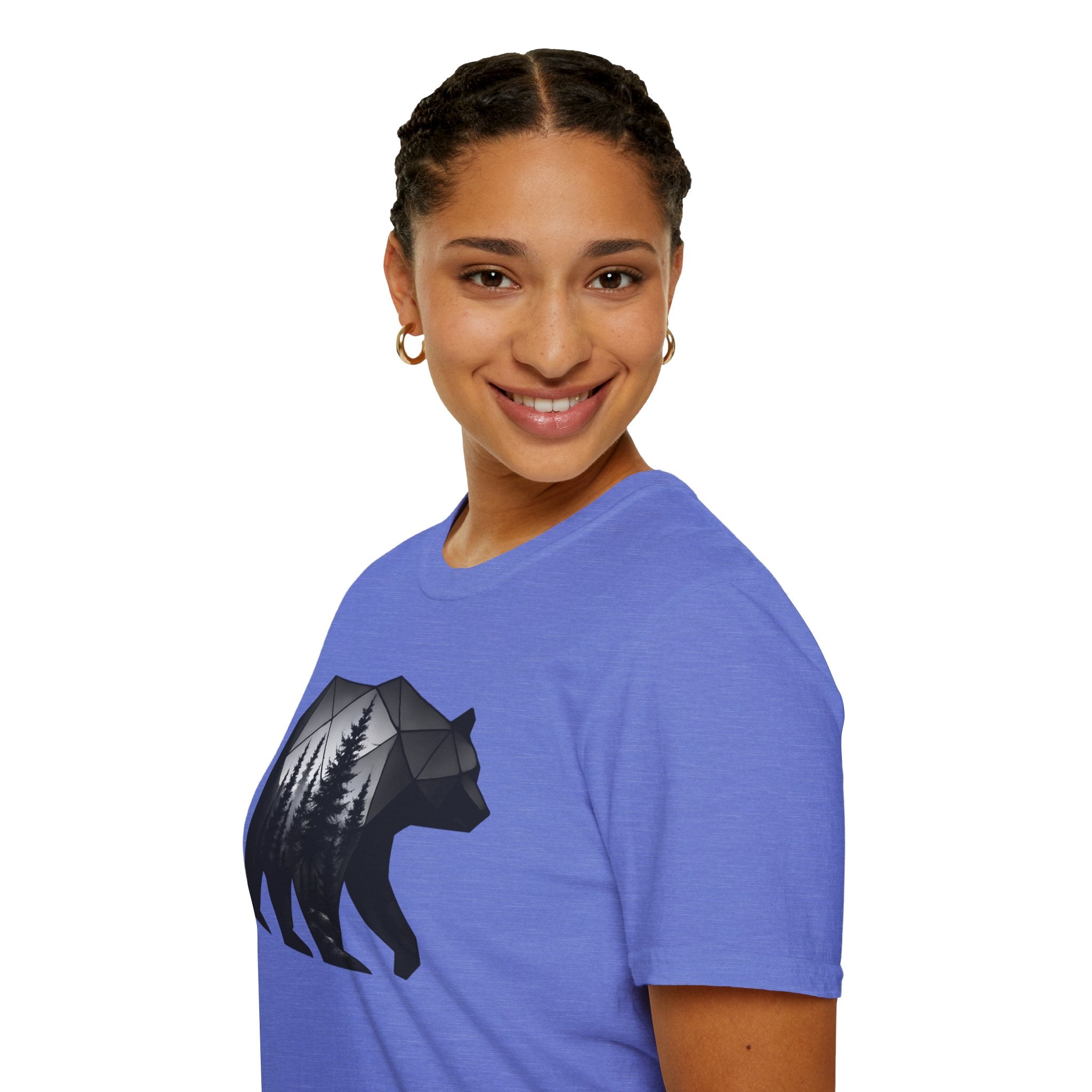 Geometric Forest Bear T-Shirt
