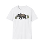 Bear & Forest T‑Shirt - Rustic Woodland Graphic Tee