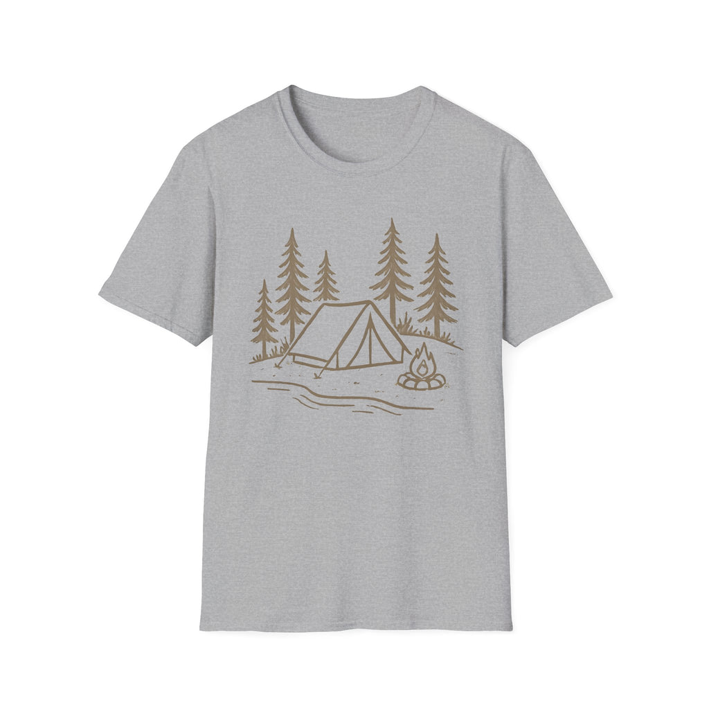 Camping Tent and Campfire T-Shirt