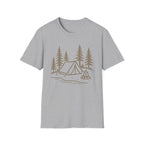 Camping Tent and Campfire T-Shirt
