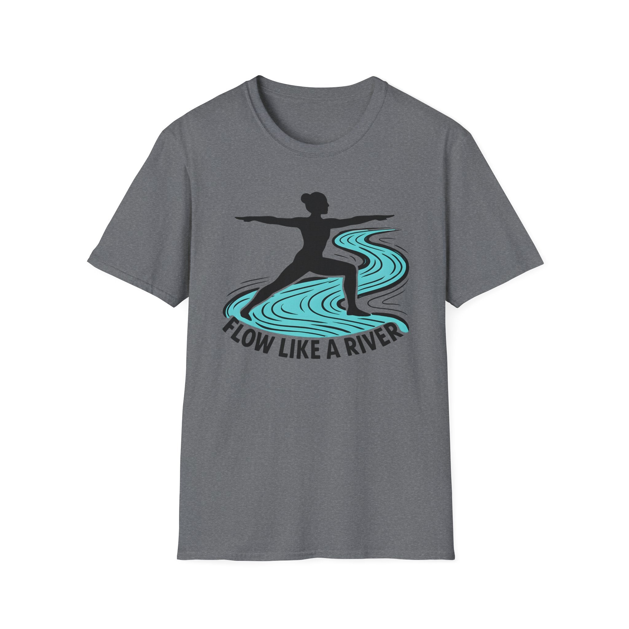 "Flow Like A River" Yoga T-Shirt