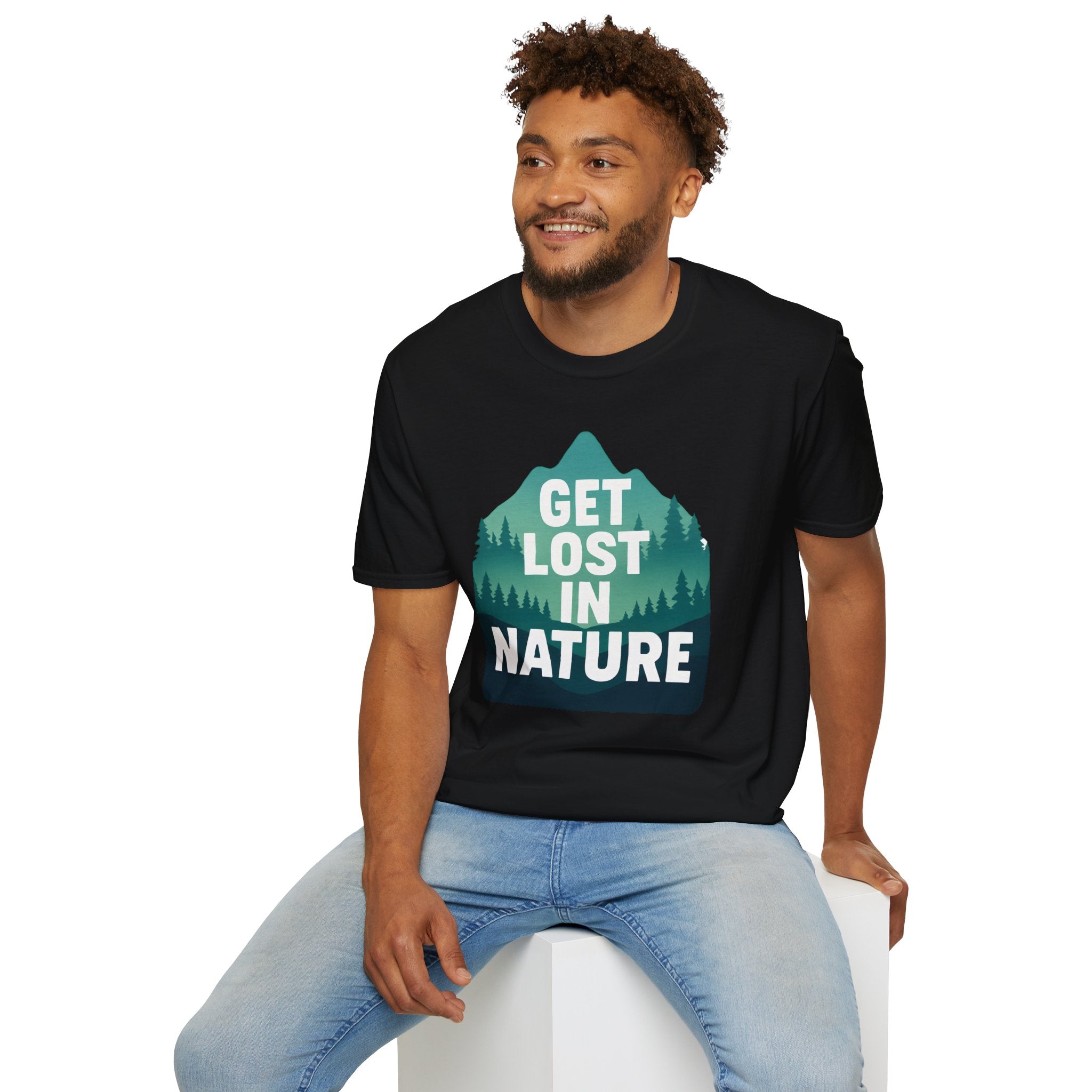 "Get Lost in Nature" Pine Trees T-Shirt