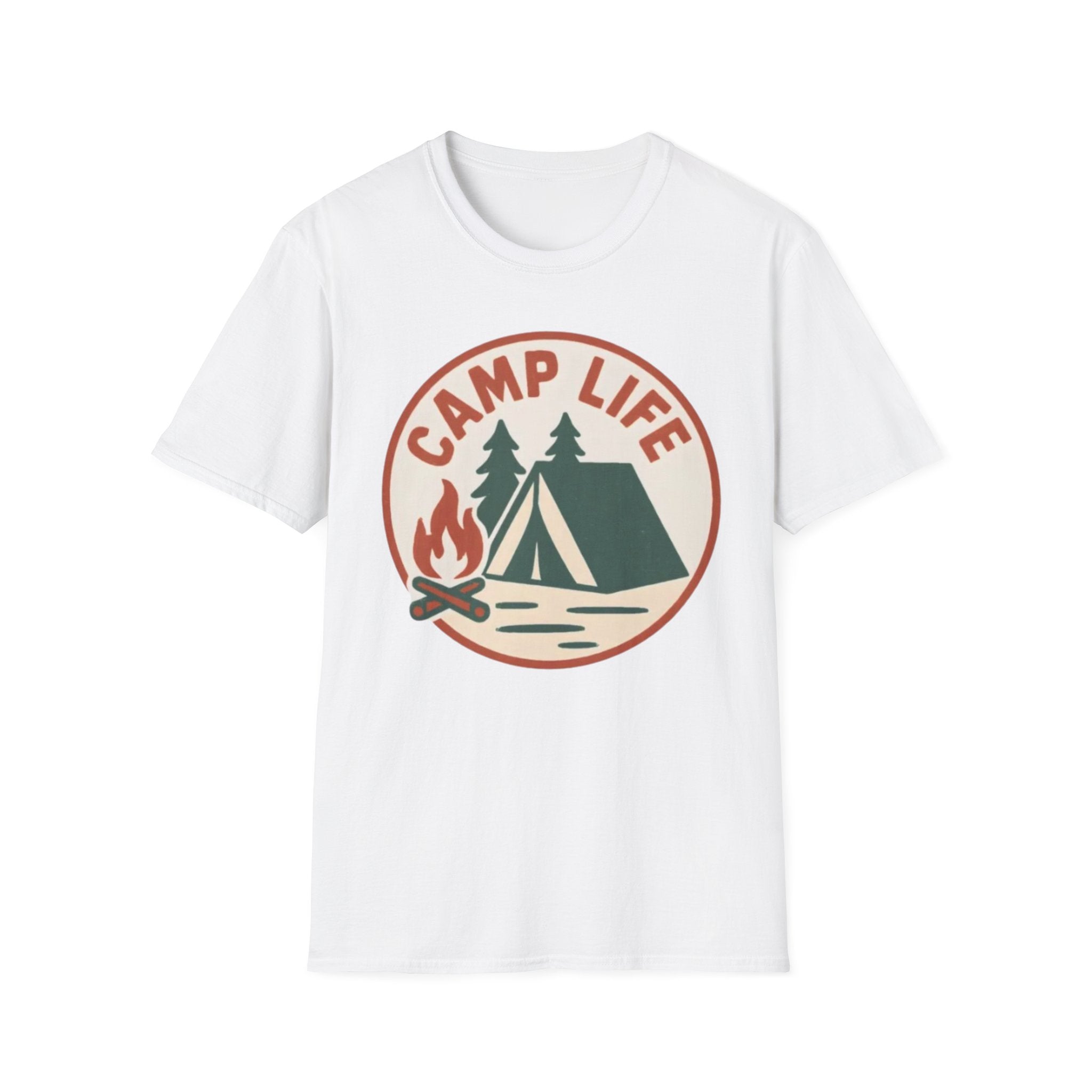 Camp Life T-Shirt — Tent & Campfire Outdoor Tee