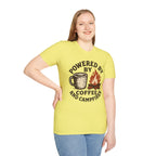 Powered By Coffee And Campfires Vintage Camping T-Shirt