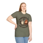 Powered By Coffee And Campfires Vintage Camping T-Shirt