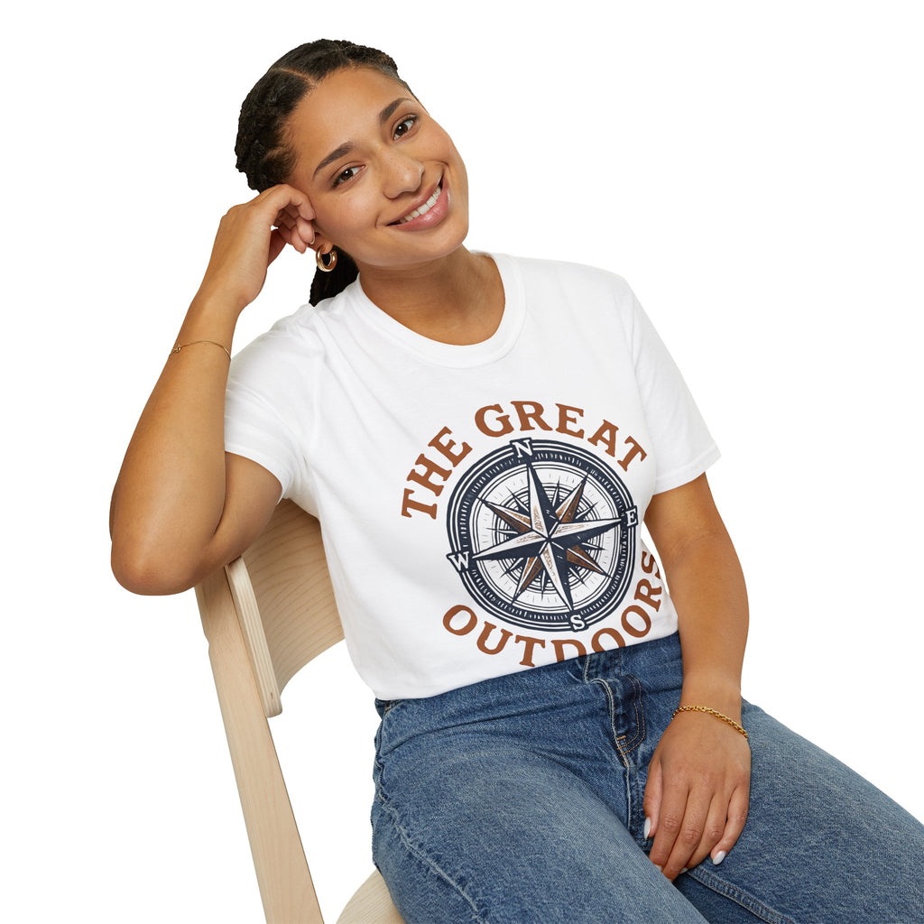 "The Great Outdoors" Compass Graphic Tee Shirt