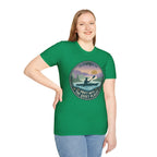 Kayak Sunset T‑Shirt — "Drift Into The Quiet Places" Outdoor Relaxation Tee
