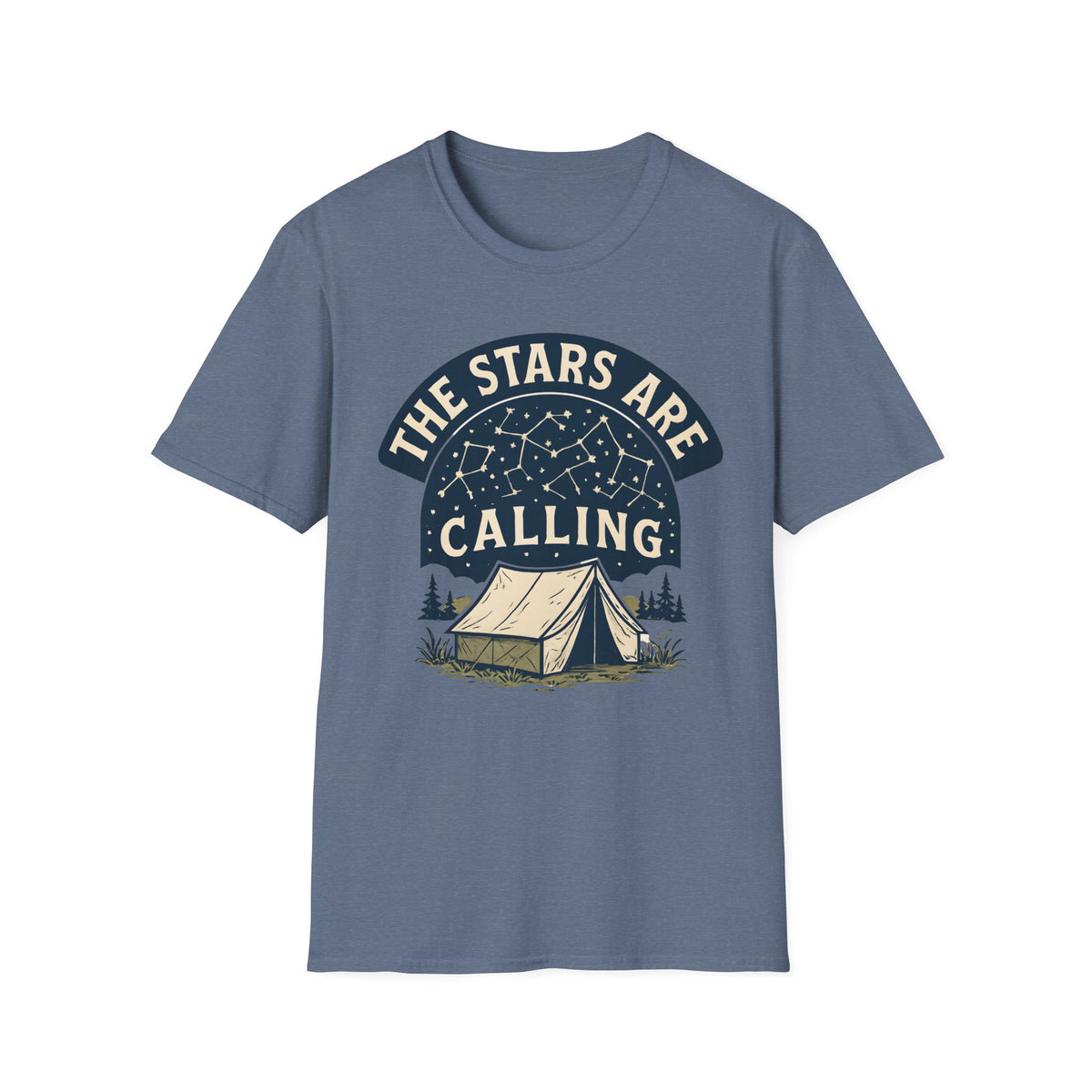 "The Stars Are Calling" Camping Tent Stargazing T-Shirt