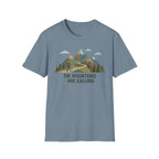 Campground Scenic T-Shirt — Minimalist Tent & Campfire Graphic