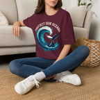 "Protect Our Oceans" Wave Whale Conservation T-Shirt