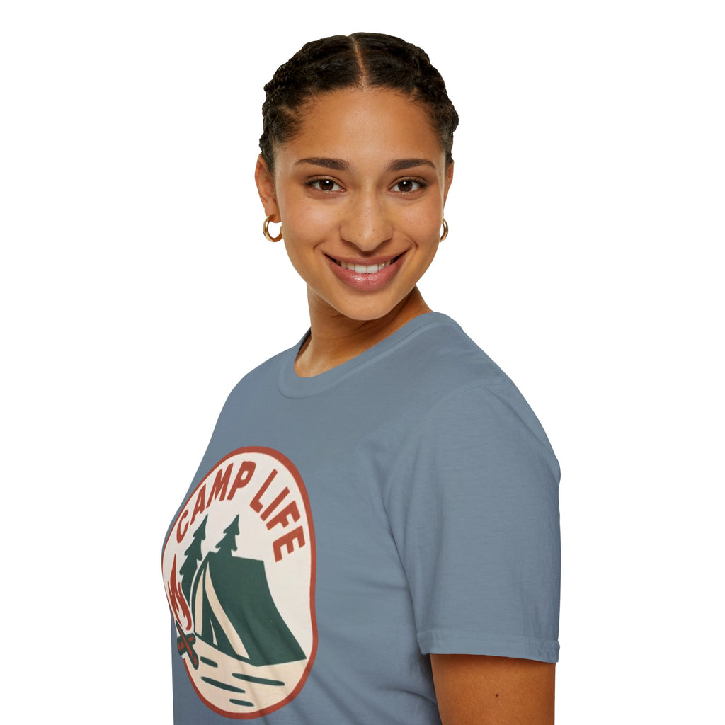 Camp Life T-Shirt — Tent & Campfire Outdoor Tee
