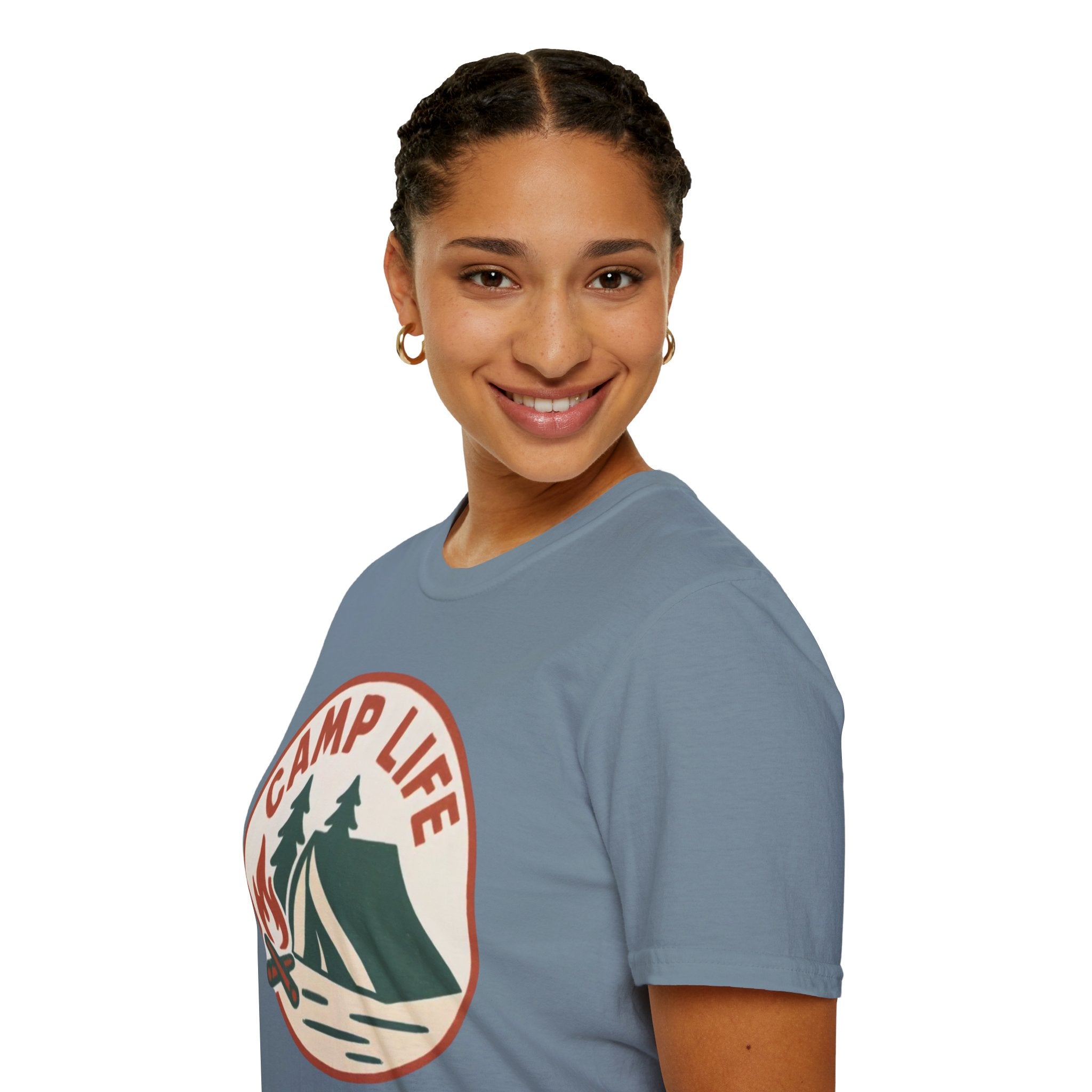 Camp Life T-Shirt — Tent & Campfire Outdoor Tee