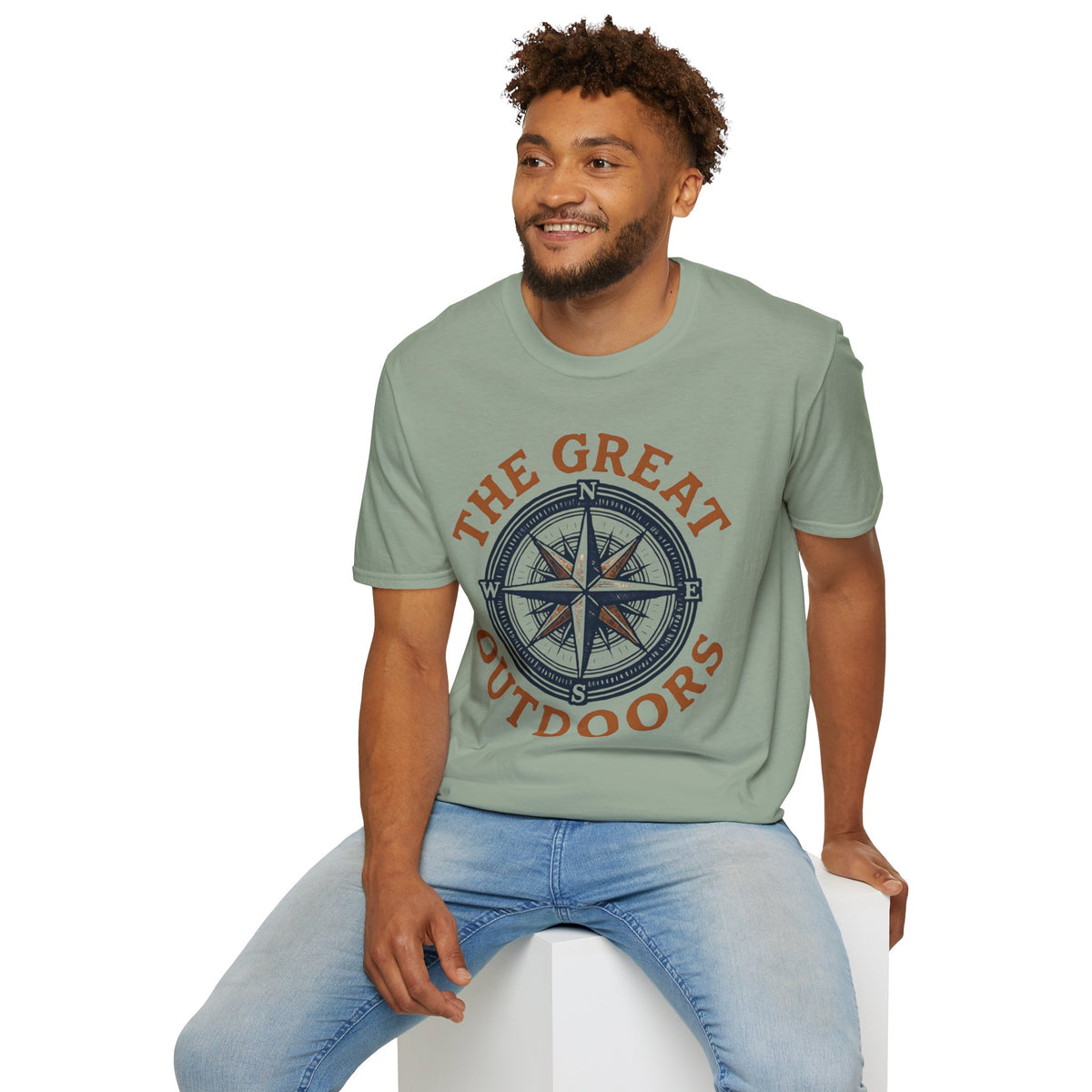 "The Great Outdoors" Compass Graphic Tee Shirt