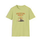 "Adventure Awaits" Compass & Mountain T-Shirt