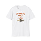 "Adventure Awaits" Compass & Mountain T-Shirt