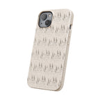Biodegradable Phone Case — Eco-Friendly Forest Sketch Pattern