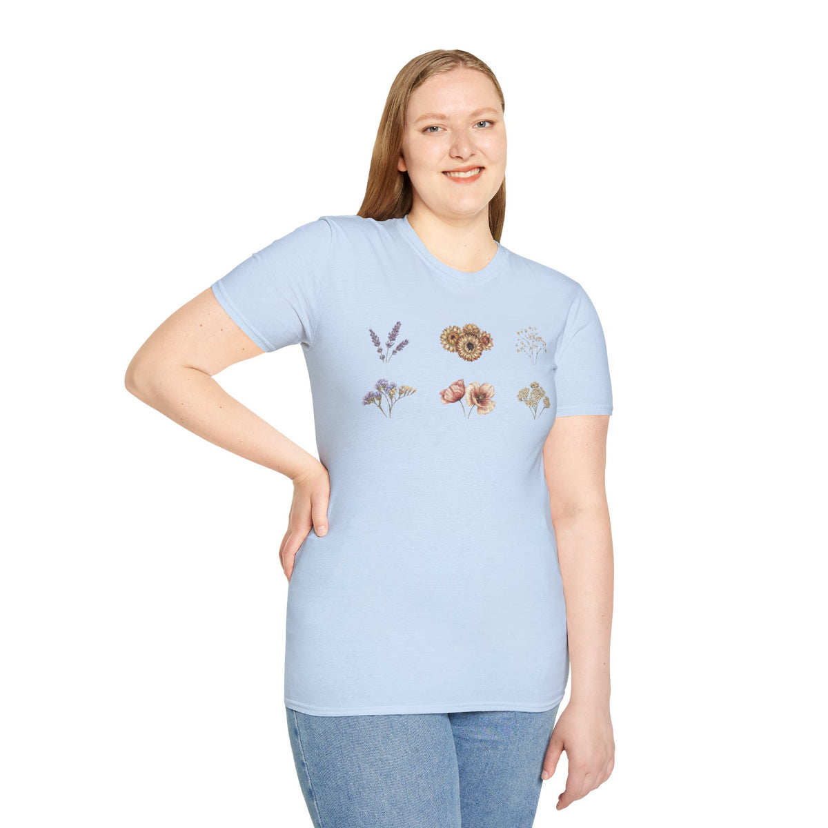 Floral Dried Mini Bouquets T-Shirt — Vintage Botanical Graphic Tee