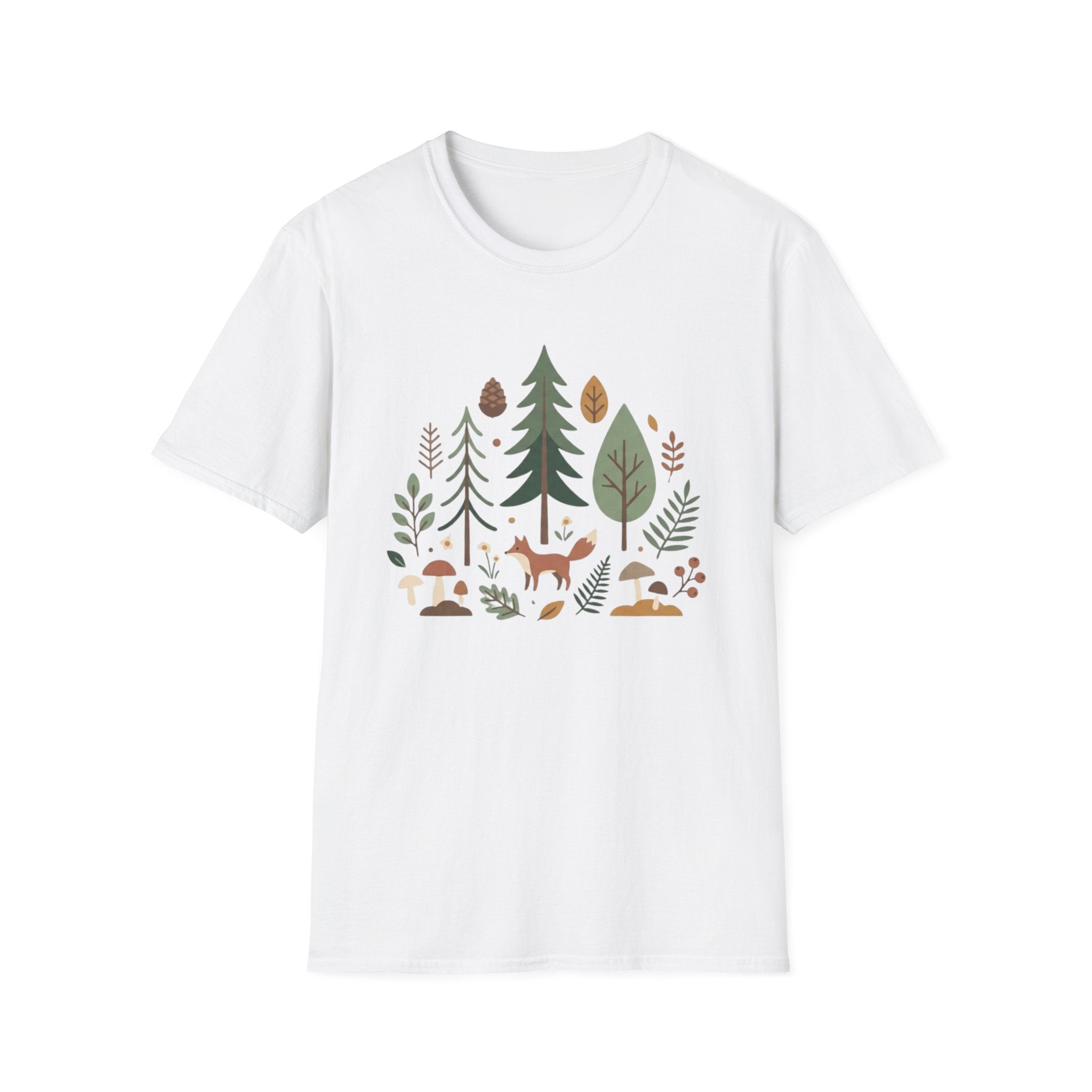 Woodland Fox T-Shirt — Nature Forest Camping Graphic Tee
