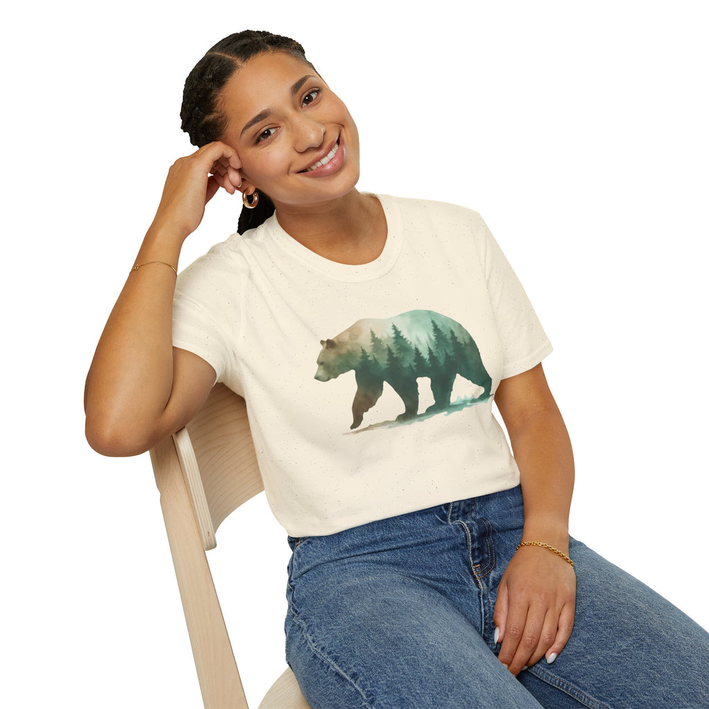 Forest Bear Silhouette T-Shirt