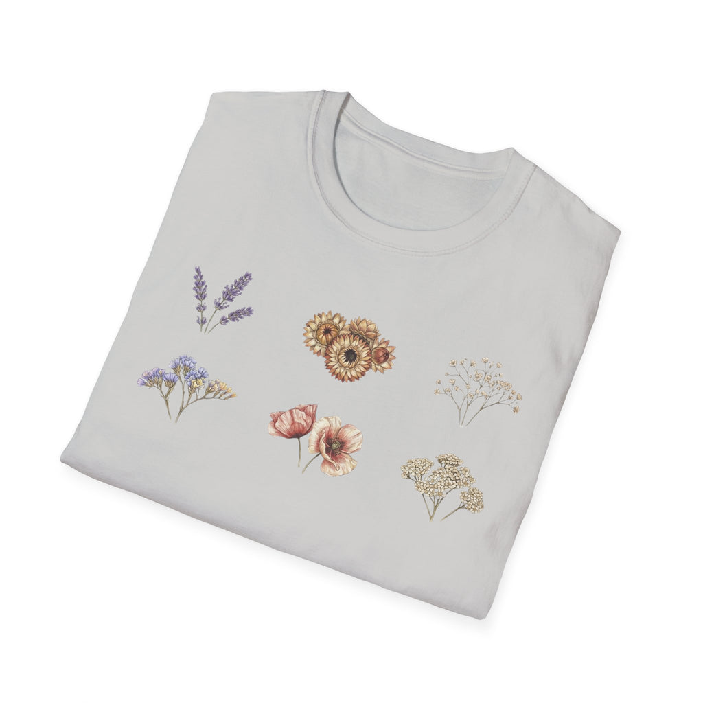 Floral Mini Bouquet T-Shirt — Vintage Botanical Graphic Tee