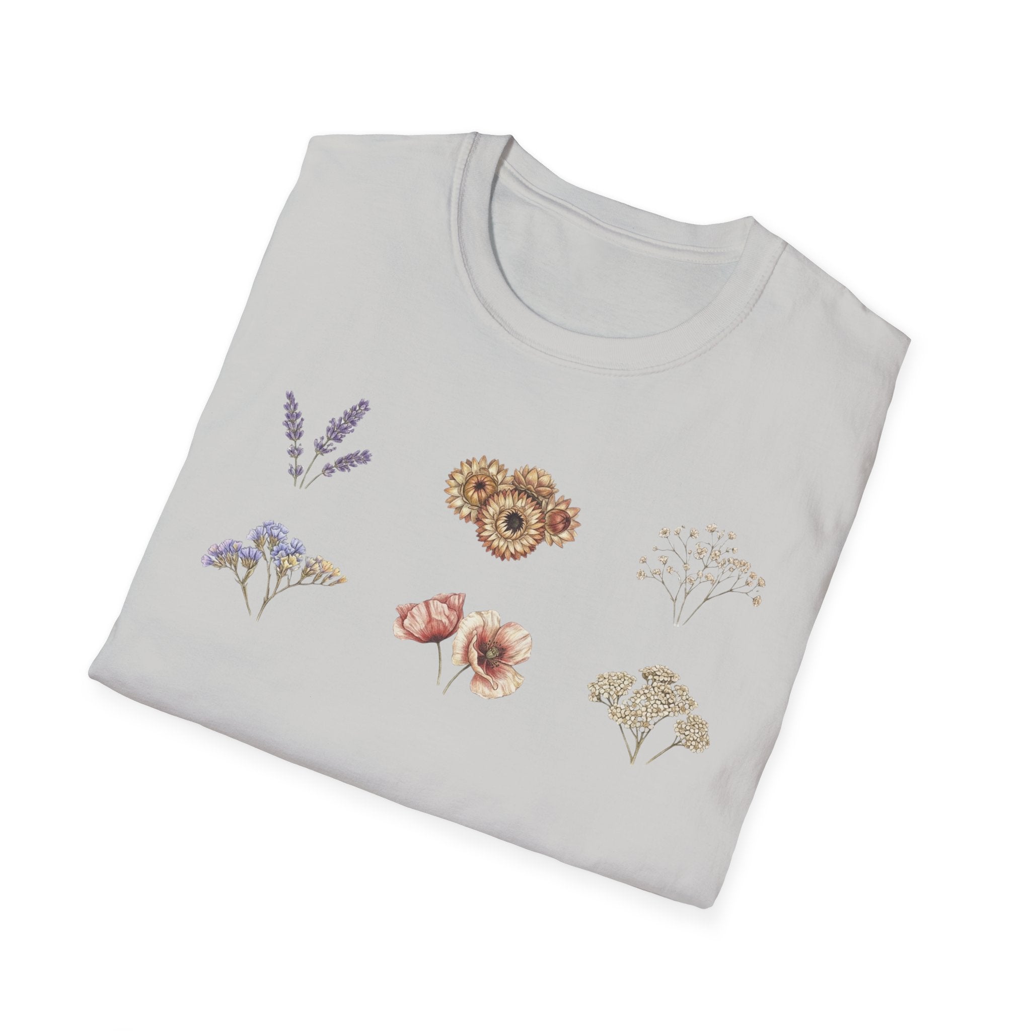 Floral Mini Bouquet T-Shirt — Vintage Botanical Graphic Tee