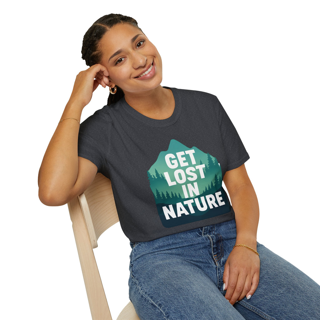 "Get Lost in Nature" Pine Trees T-Shirt
