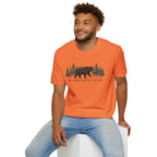 "The Mountains Are Calling" Bear and Pines T-Shirt — Outdoor Graphic Tee