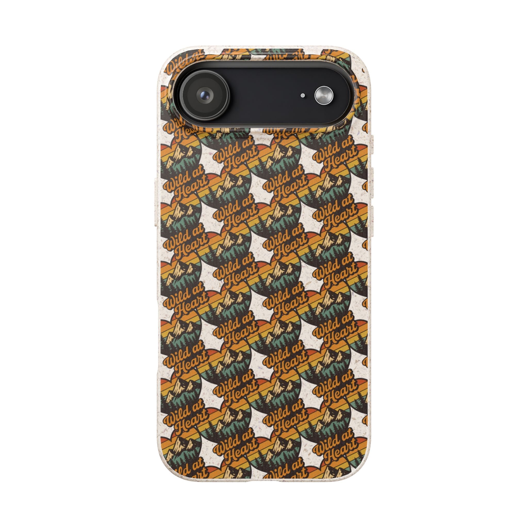 Eco-Friendly Phone Case — Vintage Camper Pattern Biodegradable iPhone Cover