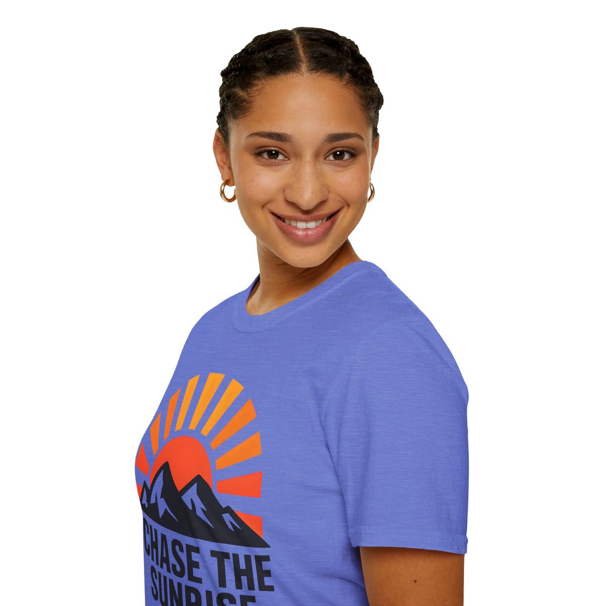 Chase The Sunrise Mountain T-Shirt — Sunrise & Peaks Graphic Tee