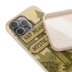 Biodegradable Phone Case — 'Nap Meadow' Mystic Lake Camping Design
