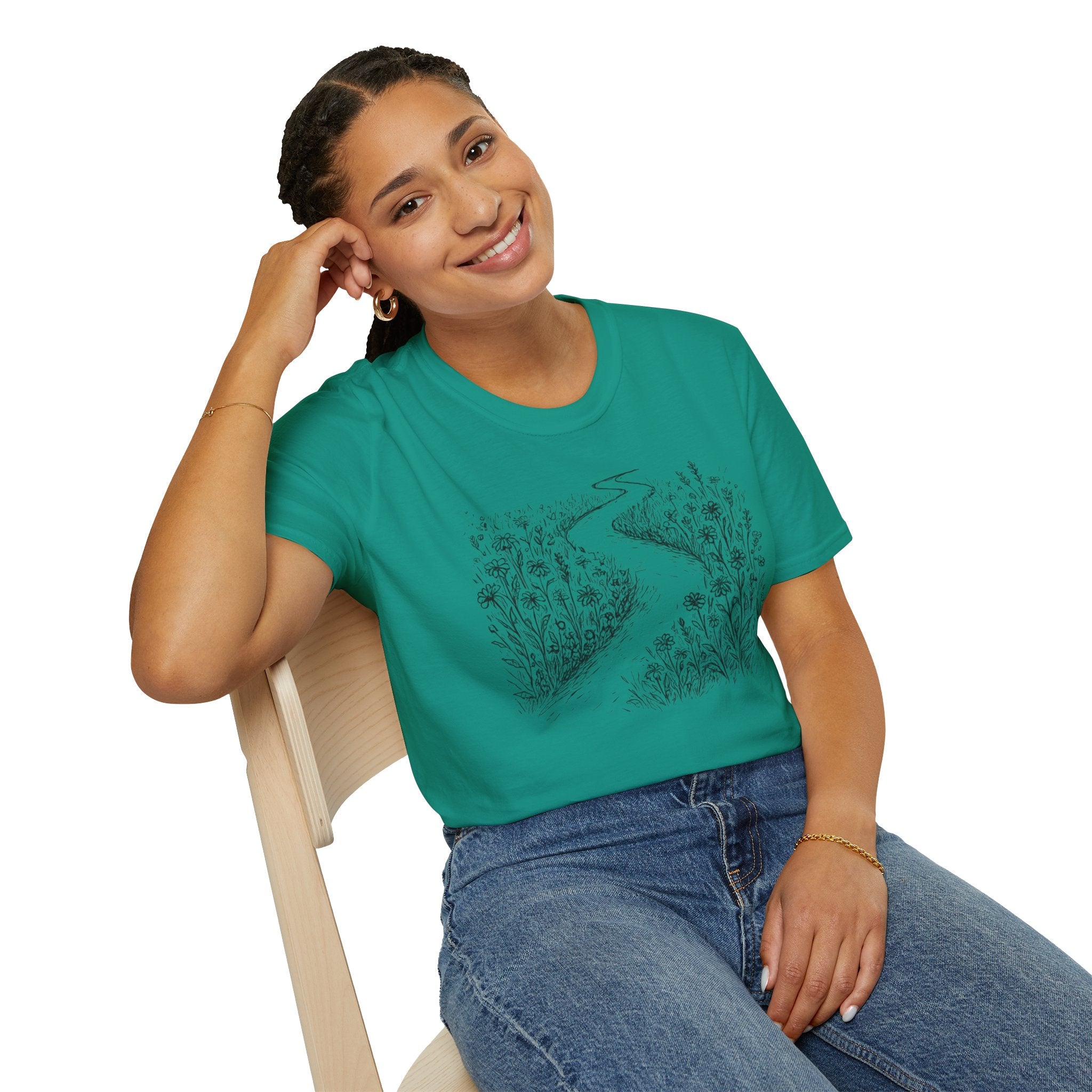 Winding Path Through The Meadow T-Shirt