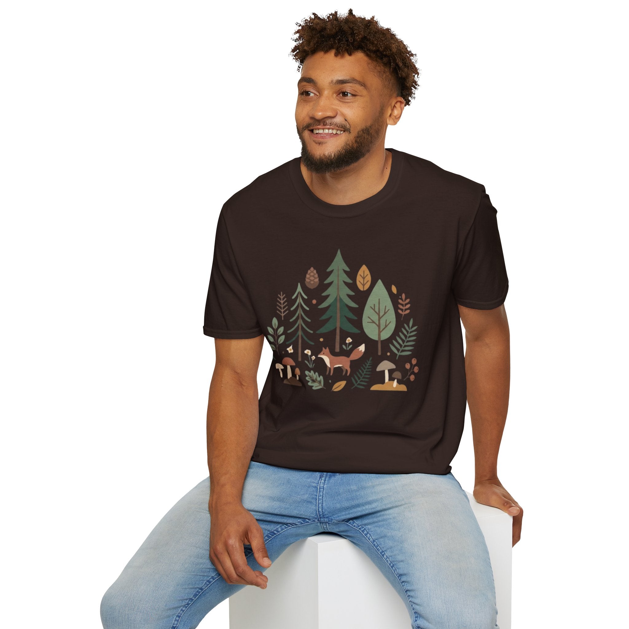 Woodland Fox T-Shirt — Nature Forest Camping Graphic Tee