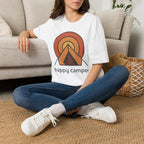 Happy Camper Retro Sunset Camping T-Shirt