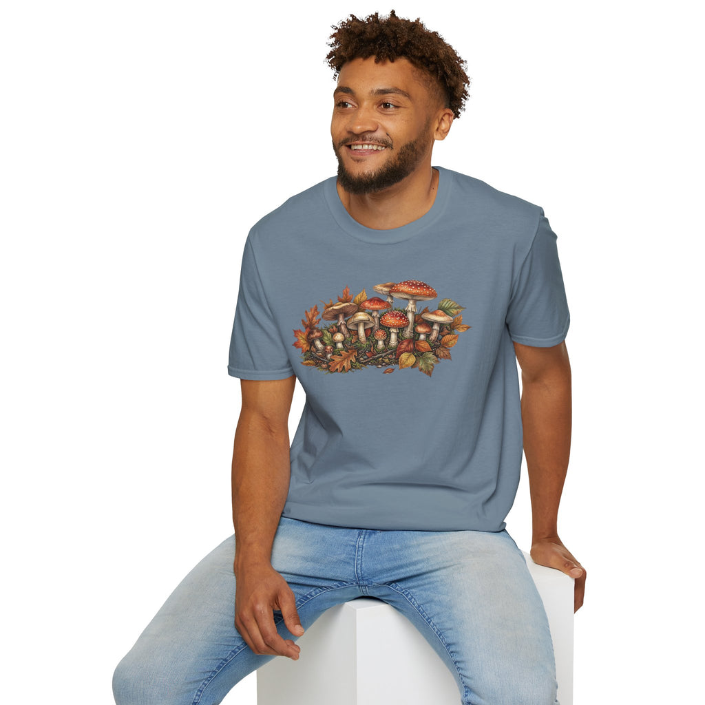 Mushroom & Autumn Leaves T-Shirt