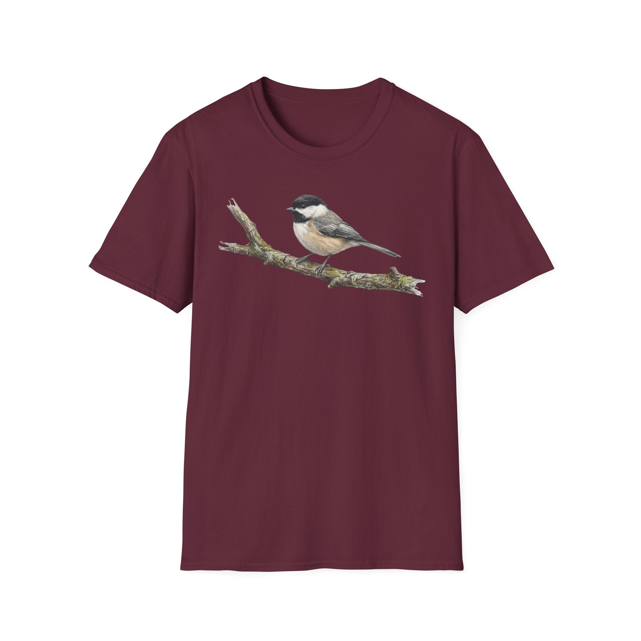 Copy of Chickadee Tee — Watercolor Songbird T‑Shirt
