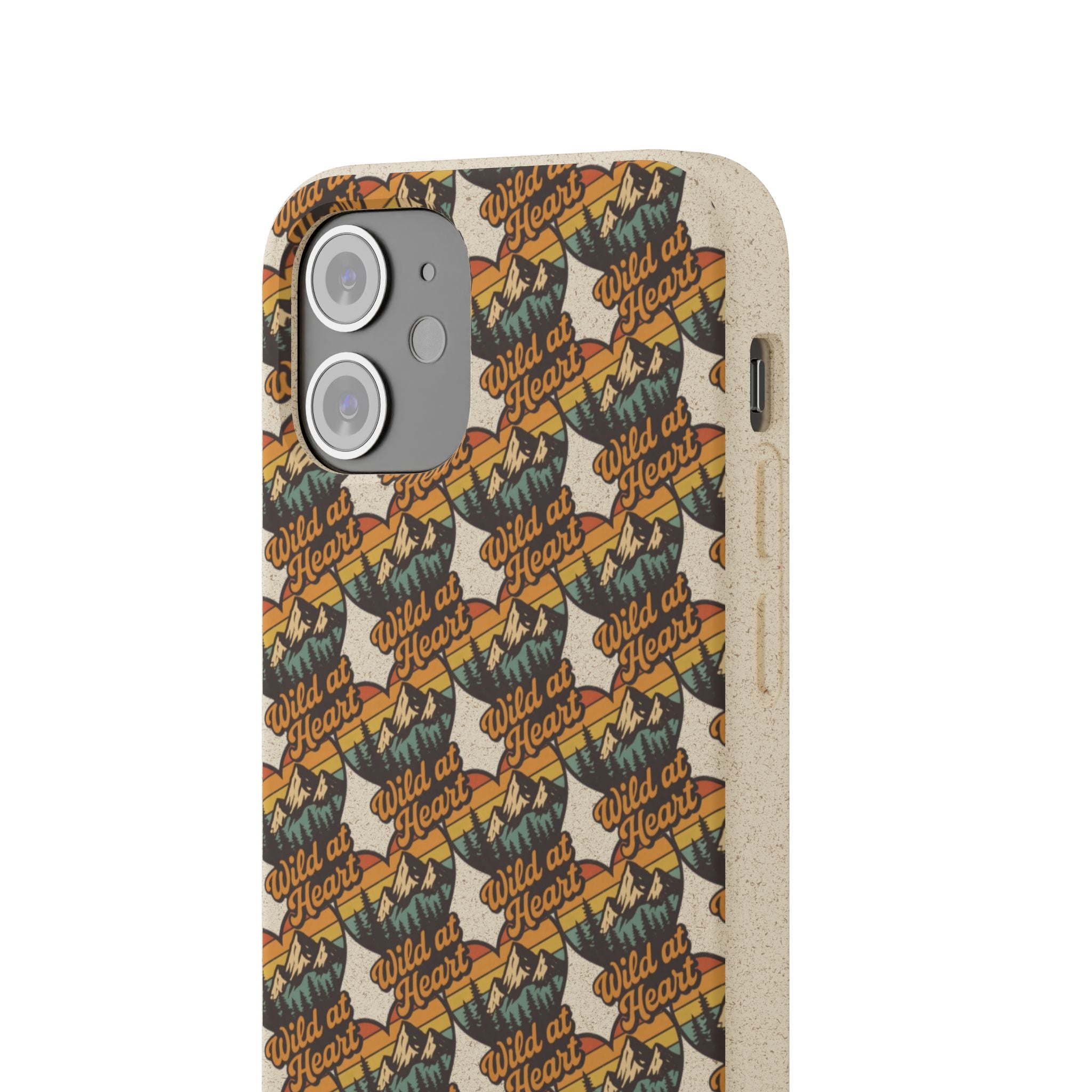 Eco-Friendly Phone Case — Vintage Camper Pattern Biodegradable iPhone Cover