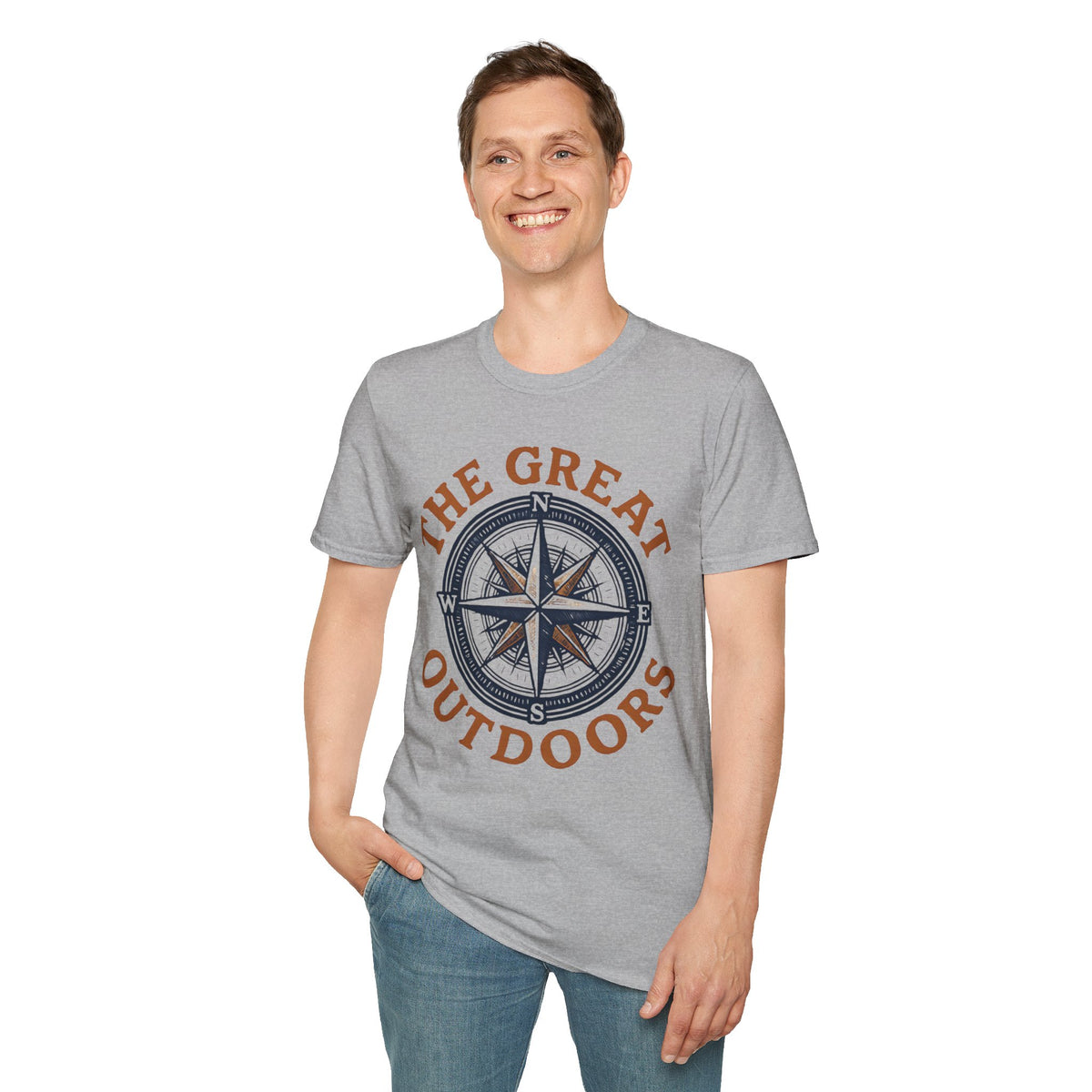 "The Great Outdoors" Compass Graphic Tee Shirt