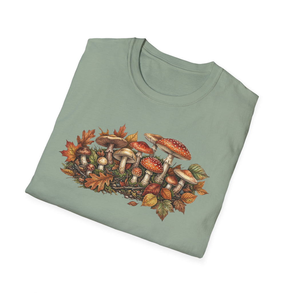 Mushroom & Autumn Leaves T-Shirt