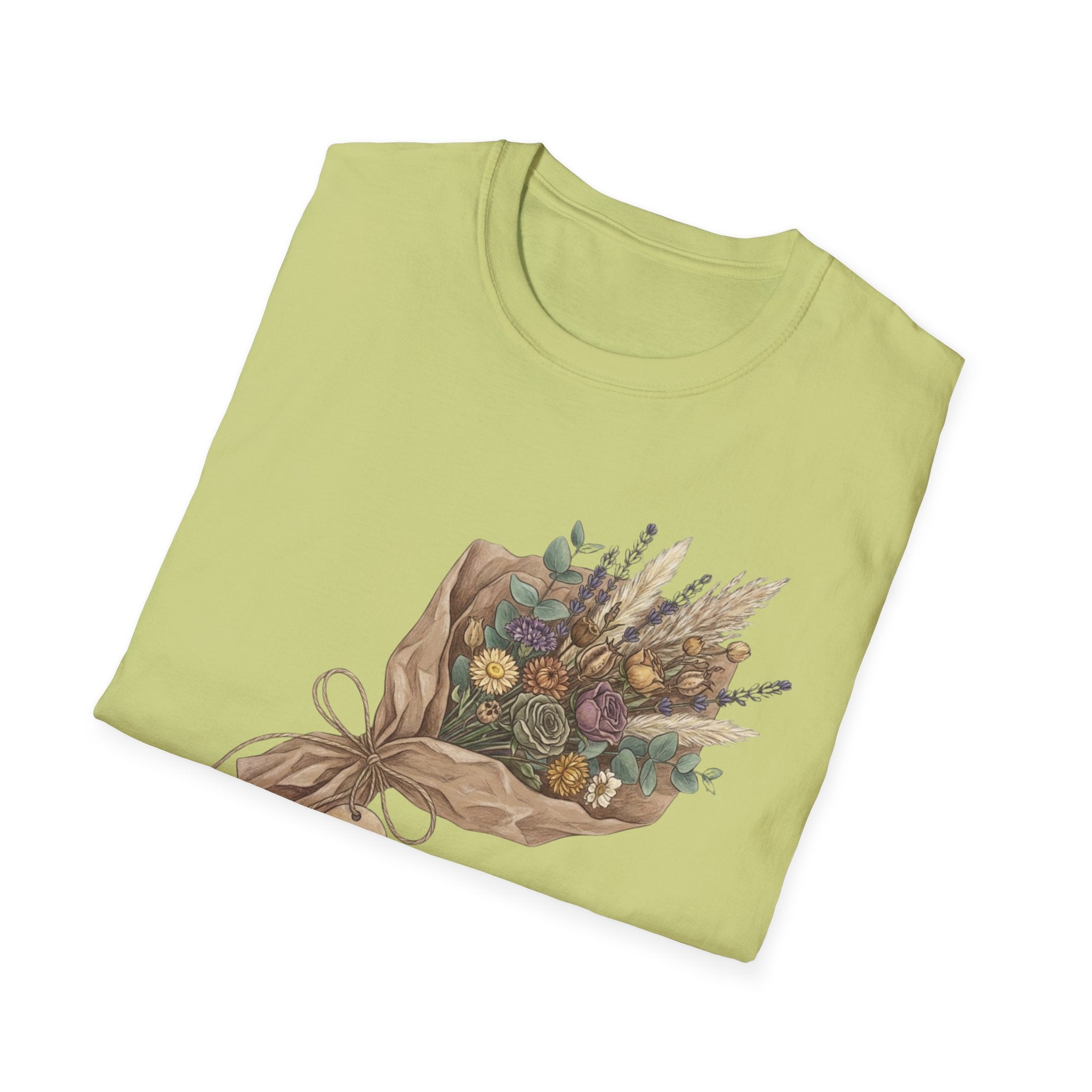 Floral Bouquet Graphic T-Shirt — Rustic Wildflower Bouquet Tee