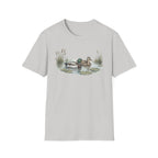 Duck Pair T-Shirt — Watercolor Mallard Ducks on Pond Nature Tee