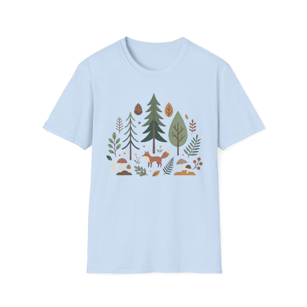 Woodland Fox T-Shirt — Nature Forest Camping Graphic Tee