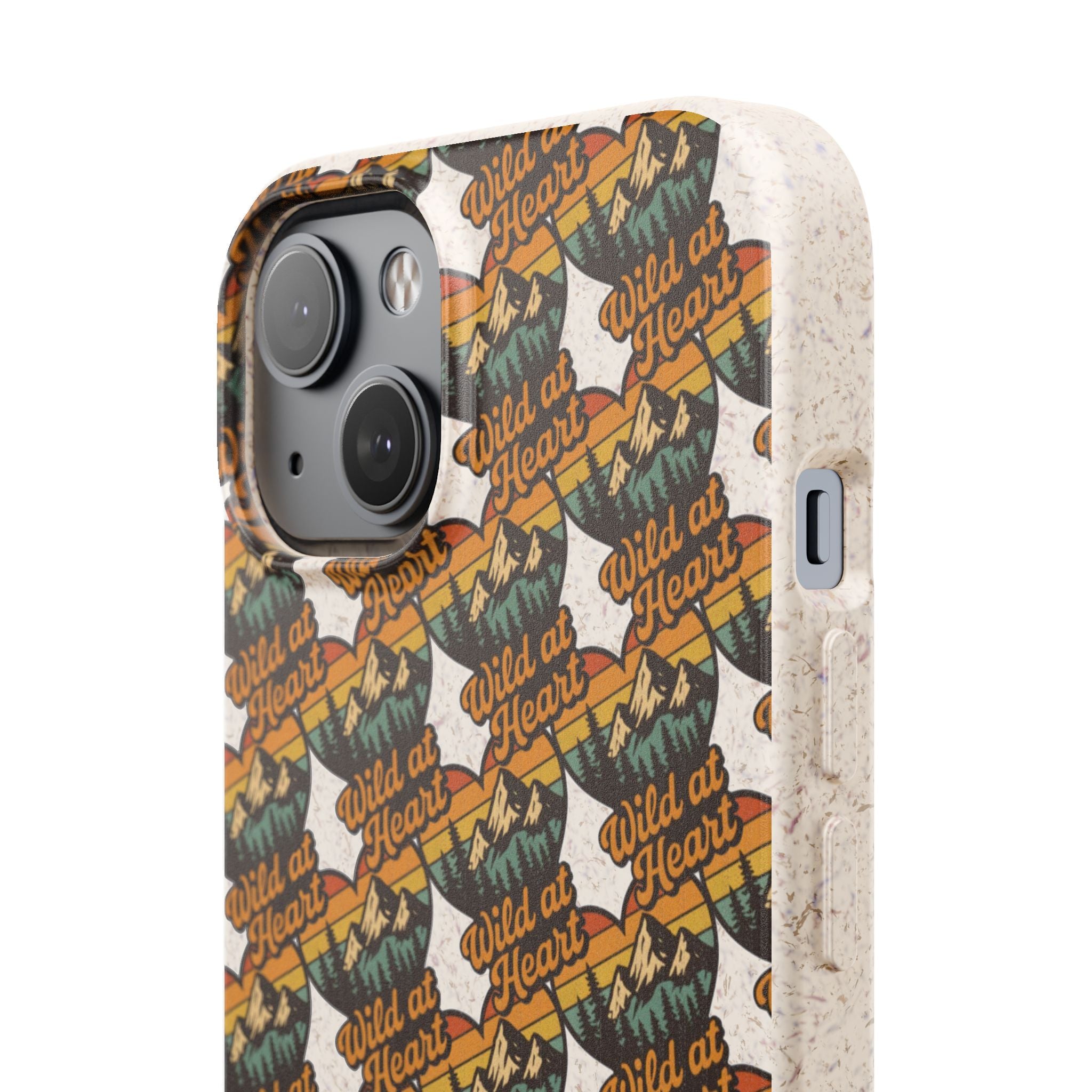 Eco-Friendly Phone Case — Vintage Camper Pattern Biodegradable iPhone Cover