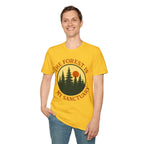 "The Forest Is My Sanctuary" Pines Sunset Graphic Tee Shirt