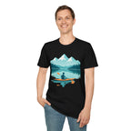 Kayaker on Serene Mountain Lake T-Shirt