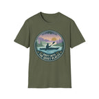 "Drift Into The Quiet Places" Kayak Sunset T‑Shirt — Outdoor Relaxation Tee Shirt