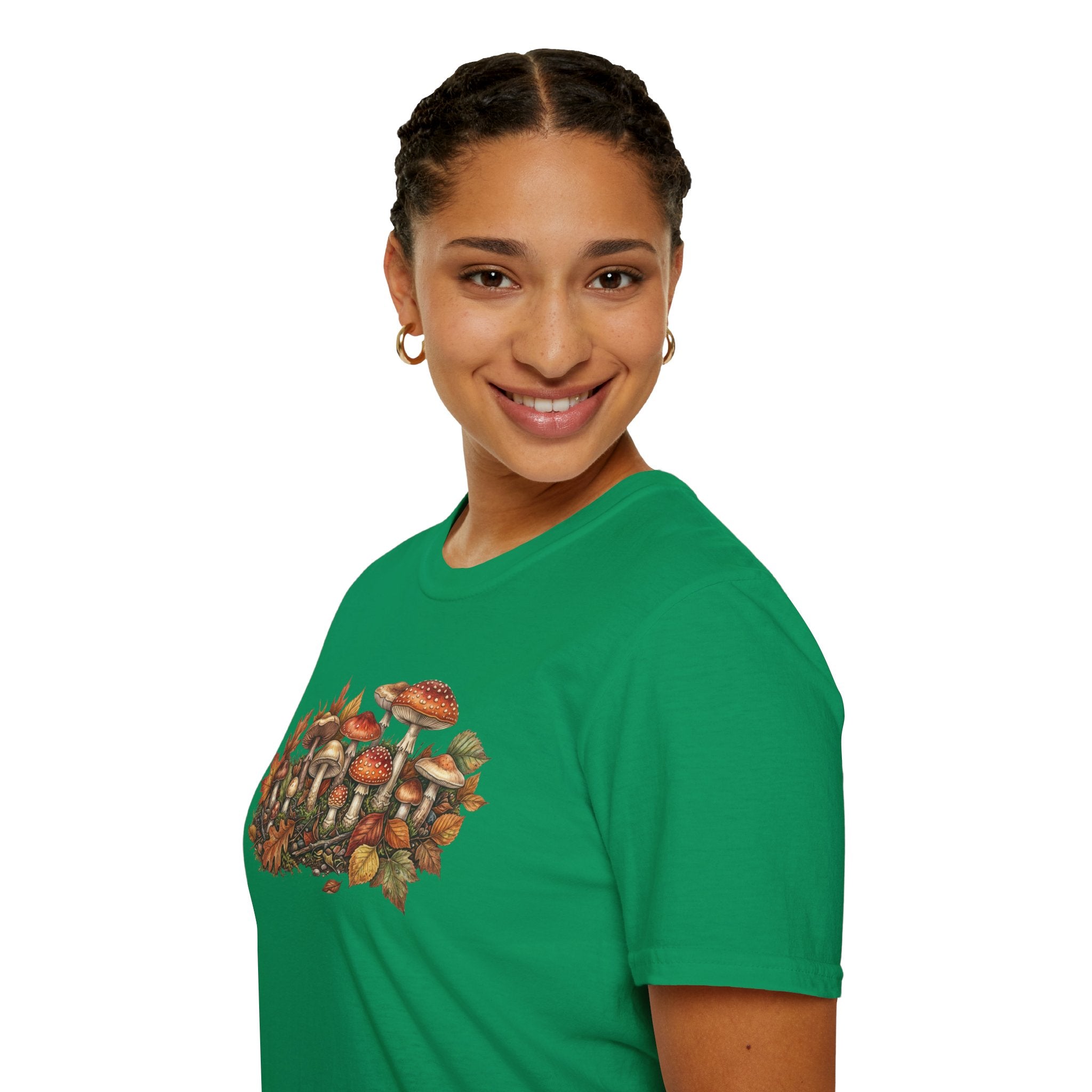 Mushroom & Autumn Leaves T-Shirt