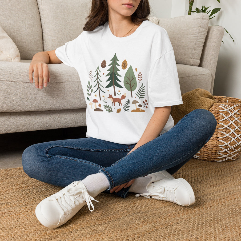 Woodland Fox T-Shirt — Nature Forest Camping Graphic Tee