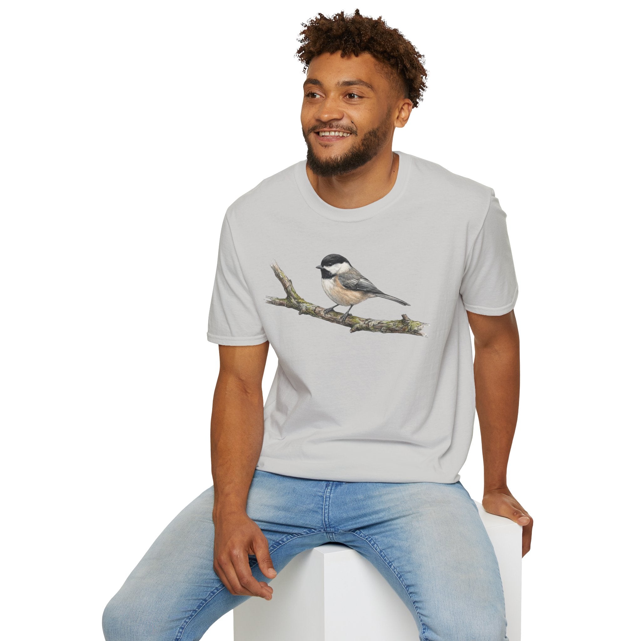 Copy of Chickadee Tee — Watercolor Songbird T‑Shirt