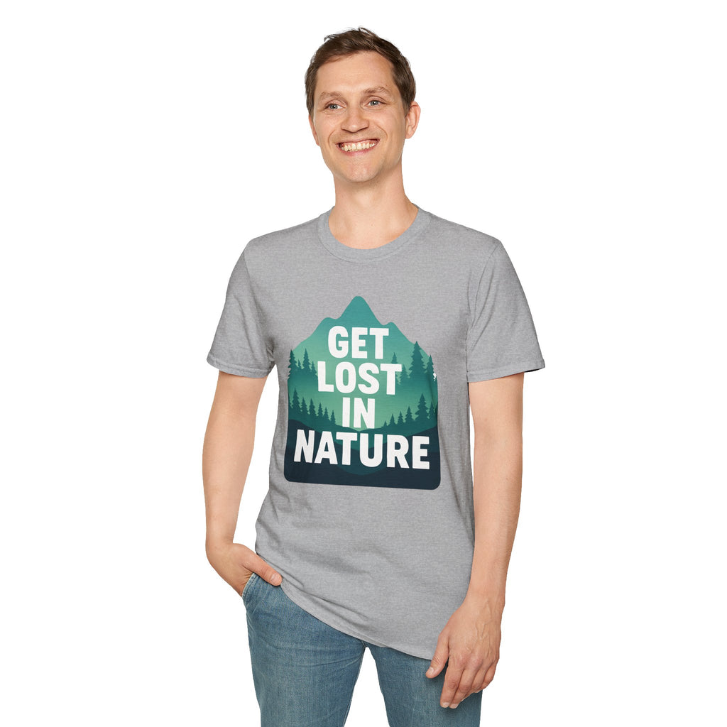 "Get Lost in Nature" Pine Trees T-Shirt