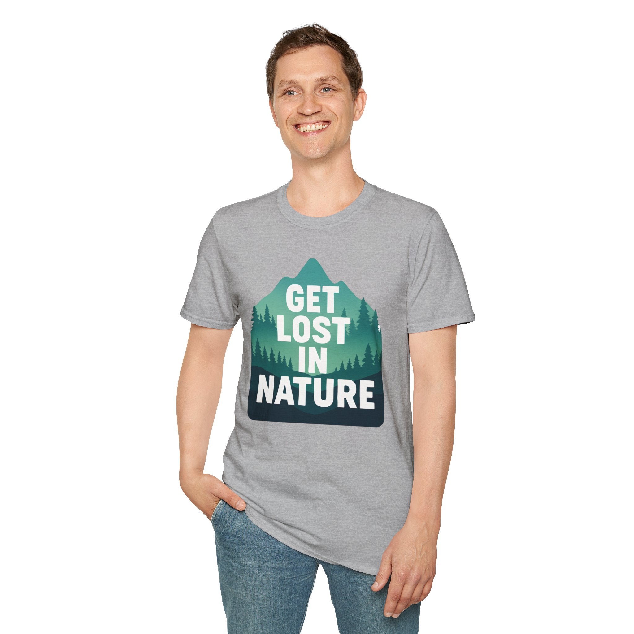 "Get Lost in Nature" Pine Trees T-Shirt